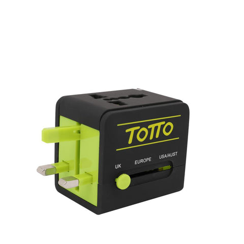 Totto Travel Power Adapter Green/Black-GG