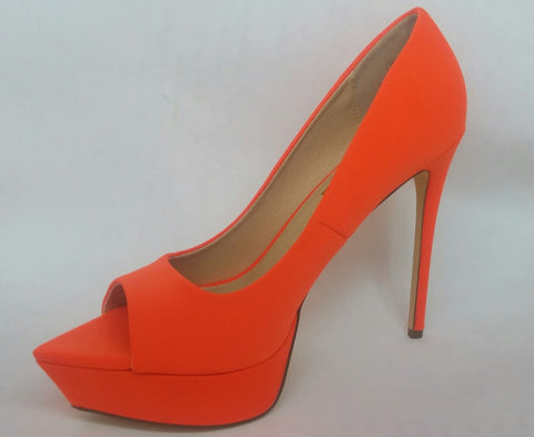Liliana Henny-1 Women Open Toe Pointy Toe Platform Heel Shoe Orange-SHW