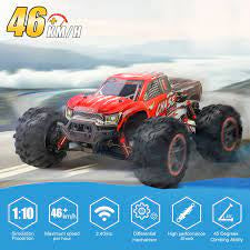 Hot Bee Remote Control Car High Speed RC Cars, 1:10 Scale 46KM/H 4WD Off Road Monster Trucks,Christmas Gift for Boys Adults