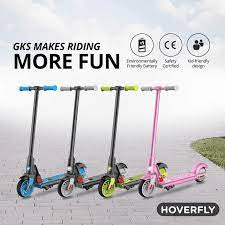 HOVERFLY GKS Kids Teen Electric Scooter, 150W 6" Wheels 7.5mph Speed, Lightweight E-Scooter for Kid Ages 6-12 Unisex, Black