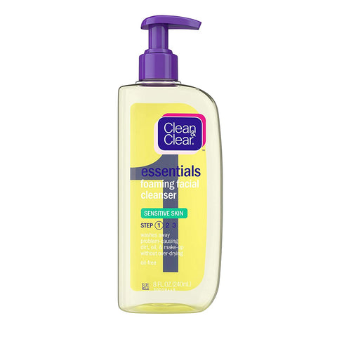 Clean & Clear Foaming Facial Cleanser Sensitive Skin 8oz