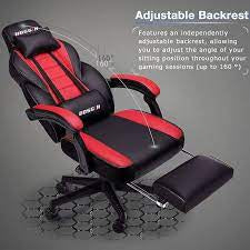 Bossin Gaming Chairs with Footrest,2022 Leather Game Chair for Adults,Big and Tall Gamer Chair with Headrest and Lumbar Support