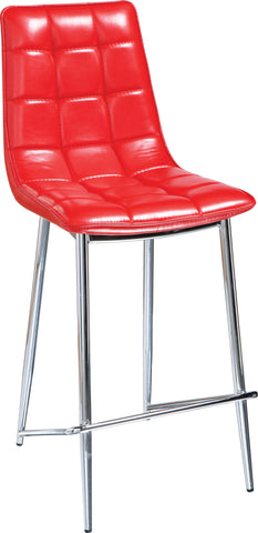 Onyx Counter Height Stool Red