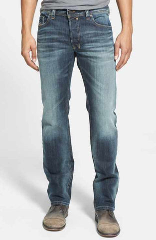 Express 05595448 Men Rocco Slim Fit Slim Leg Performance Stretch Jeans Washed Blue-GL