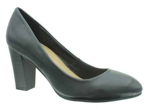 Le Comfort Madyson-2 Women Curved Front Fudge Heel Shoe Black-SHW