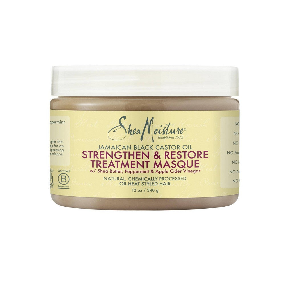 Shea Moisture Jamaican Black Castor Oil Strengthen & Restore Treatment Masque 12oz-