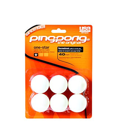 Pingpong One Star Table Tennis Balls 40mm