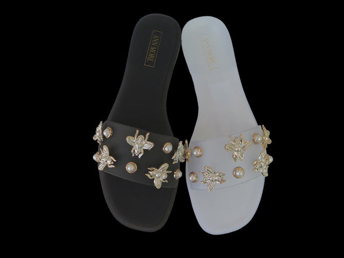 Ann More Toronto Clear Women Jelly Flip Flop Italian Moda Sandals