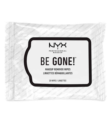 NYX Professional Makeup Makeup Remover Wipes Be Gone 20 Wipes