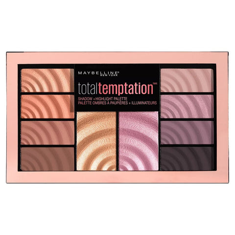 Maybelline Total Temptation Eyeshadow + Highlight Palette - 0.42oz