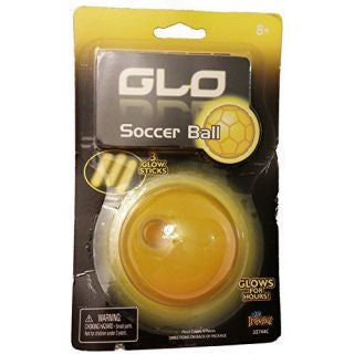 GLO Soccer Ball with 3 Glow Sticks by Imperial, Age 8+