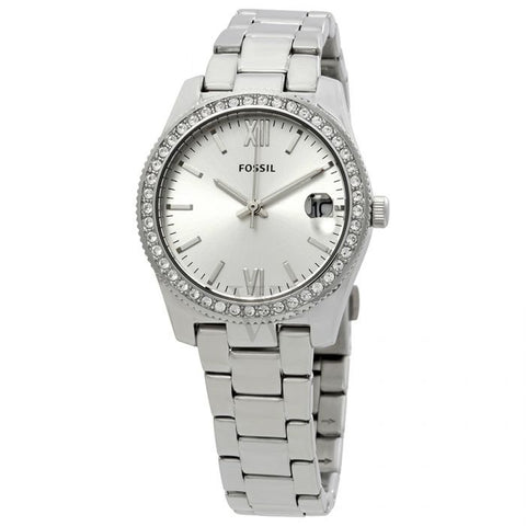 Fossil ES4317 Women Scarlette Stainless Steel Silver-Tone Dial  Watch-GL