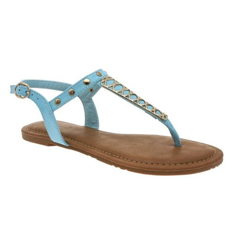 Pierre Dumas Limit-26 Women Ankle Strap Sandals Light Blue-SHW