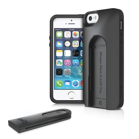 Selfy-Wireless Camera Shutter With Dual Layer Case For iPhone 5 -Black