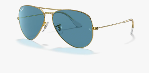 Ray-Ban RB3025 9196S2 Unisex Aviator Classic Gold/Blue Sunglass