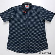 Oleg Cassini Men 13S-1073-P Print Stretch Basic Short Sleeve Shirt Lime-GL/SHW