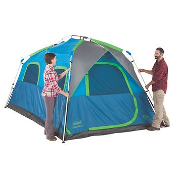 Coleman 14X8 Tenaya Lake 8 Person Fast Pitch Instant Cabin Camping Tent Blue/Grey