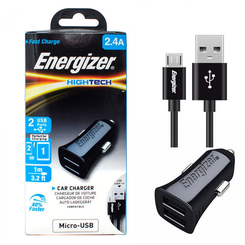 Energizer Combo 2 USB Port Car Fast Charger