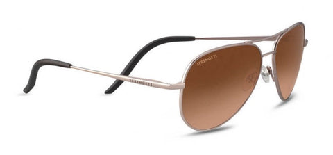 Serengeti 8552 Women Carrara Small Satin Rose Gold Polarized Lens Sunglass