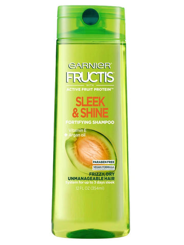 Garnier Fructis Sleek & Shine Shampoo Frizzy Dry Unmanageable Hair 12.5 fl oz