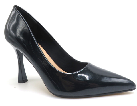 Pierre Dumas Sleek-1 Women Slip On Round Toe Heel Shoe -Black