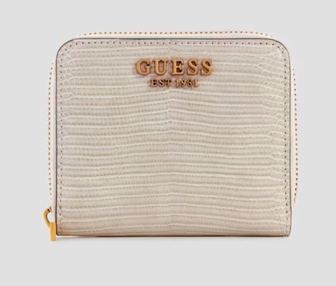 GUESS Ginevra Small Zip-Around Wallet-Taupe