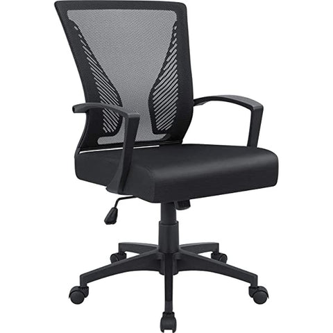 Furmax Office Chair Mid Back Swivel Lumbar Support