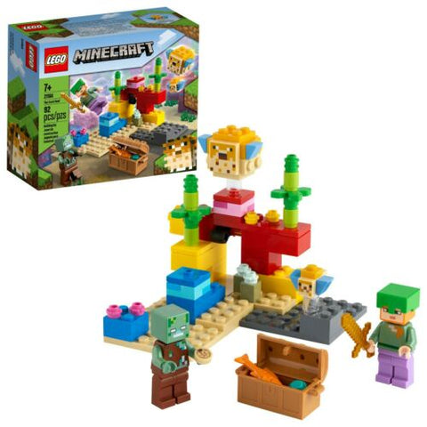 Lego Minecraft The Coral Reff 21164 Building Set