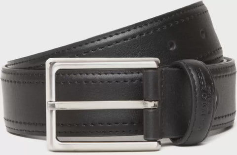 U.S. POLO ASSN USHCOM-52-201 Men Black Genuine Leather Belt