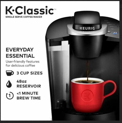 Keurig K-Classic K50 Single Serve K-Cup Pod Coffee Maker Black