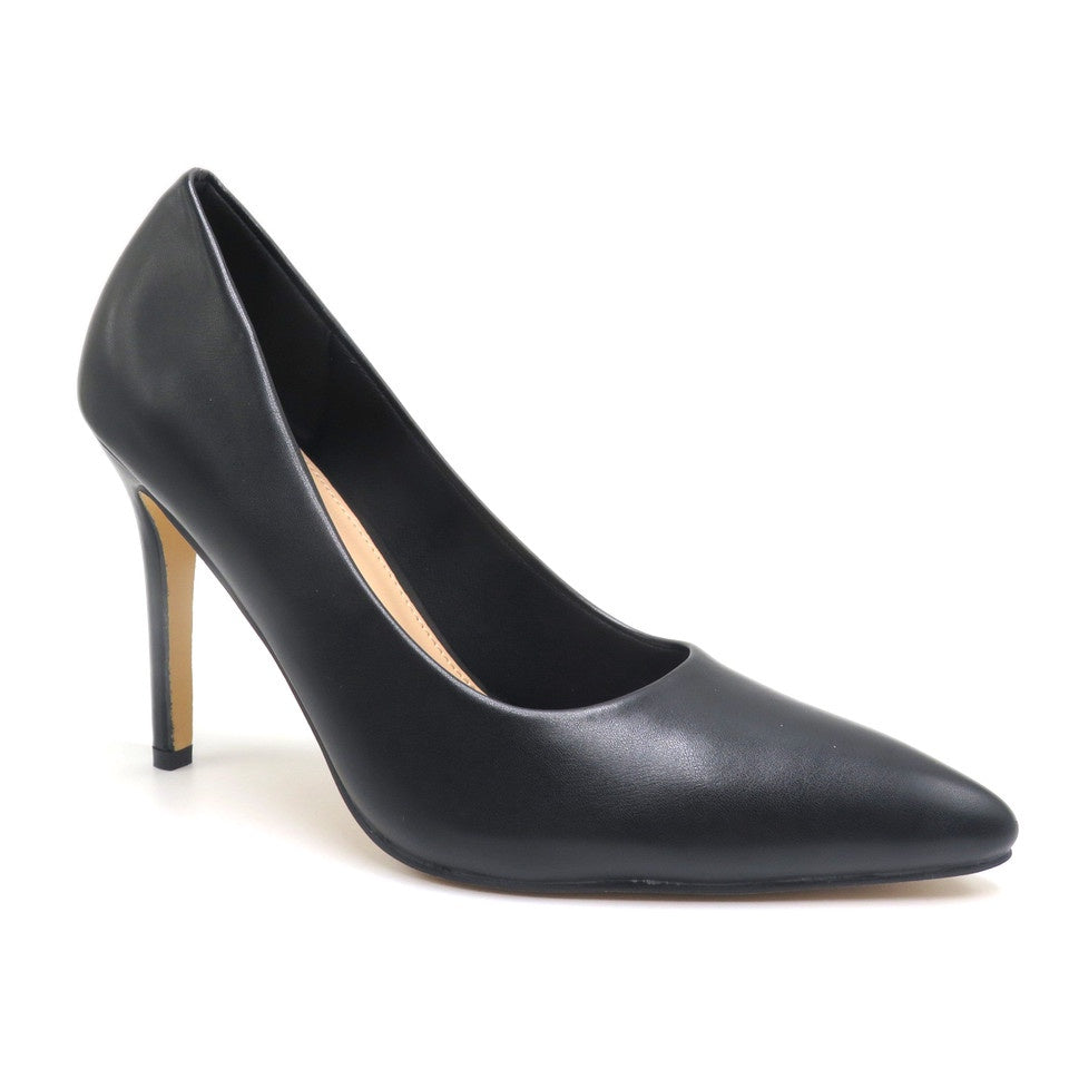 Pierre Dumas Maxi-3 Women Slip On Round Toe Heel Shoe-Black – GIZMOS ...