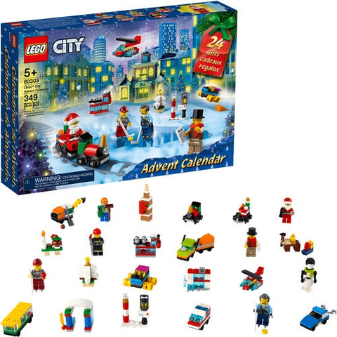 LEGO City 60303 Advent Calendar Complete Set 24 Gifts 349pc Age 5+