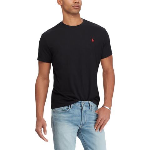 Polo Ralph Lauren Men Crew Neck T-Shirt Black-SHW/MT/SHG