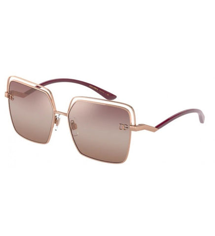 Dolce & Gabbana 0DG2268 1298AQ Women Pink Gold Sunglass