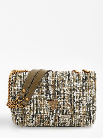 GUESS Cessily Tweed  Crossbody Bag